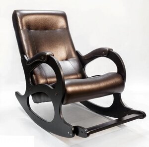 Кресло-качалка Бастион 2 Dark Brown с подножкой