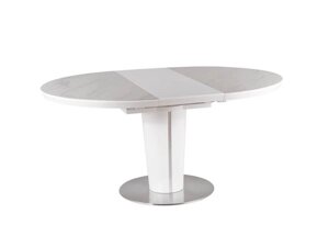 Стол обеденный SIGNAL ORBIT 120 белый керамический