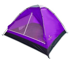 Палатка туристическая ACAMPER Domepack 4-х местная 2500 мм purple