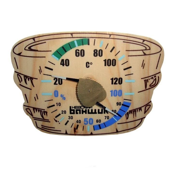 Термометр-гигрометр для бани &quot;Шайка&quot; арт. Б-1157 - особенности