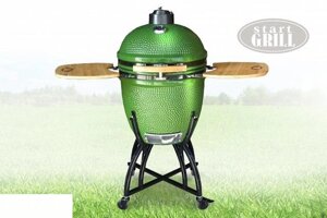 Керамический гриль Start Grill зеленый, 57 см