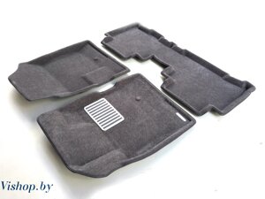 Коврики салона текст. 3D euro-std CHEVROLET Captiva серый