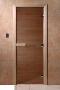 Дверь для сауны Doorwood Теплый день 700x2000 стекло бронза