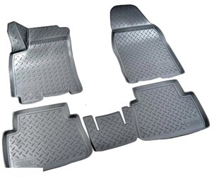 Коврики салона для Chevrolet Lacetti 3D серый