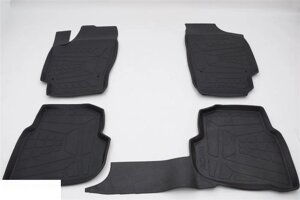 Коврики резиновые c бортиком Volkswagen Polo Седан