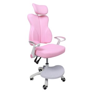 Кресло поворотное LOLU ткань розовый