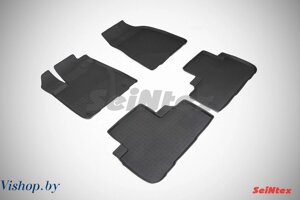Коврики салона текст. 3D TOYOTA HIGHLANDER III Черный