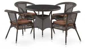 Комплект мебели Лион-1A T220CT/Y32-W53 Brown 4Pcs (4+1)