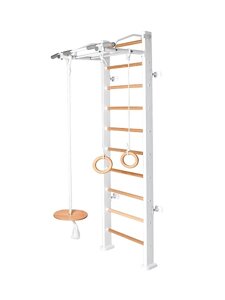 Детский спортивный комплекс Perfetto sport Scala in legno bianco-naturale PS-112