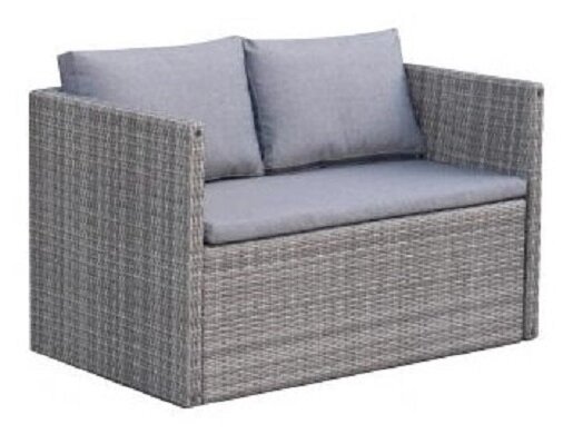Плетеный диван-трансформер S330G-W78 Grey ##от компании## Интернет-магазин «Hutki. by» - ##фото## 1