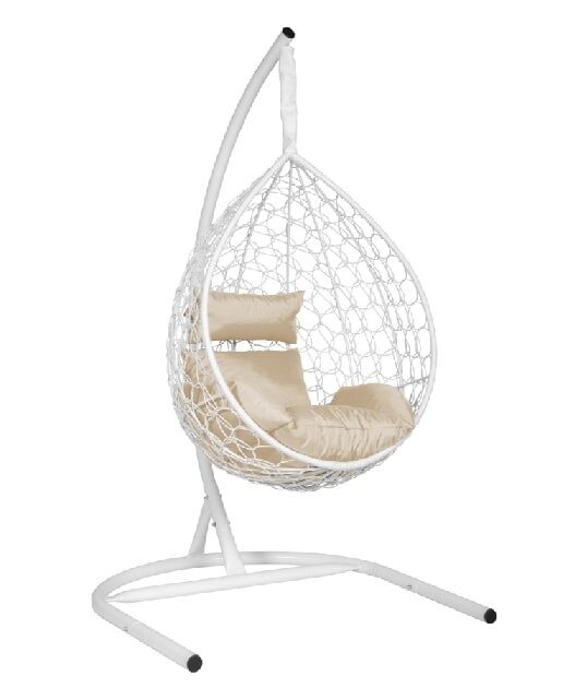 Подвесное кресло Скай 01 белый подушка бежевый ##от компании## Интернет-магазин «Hutki. by» - ##фото## 1