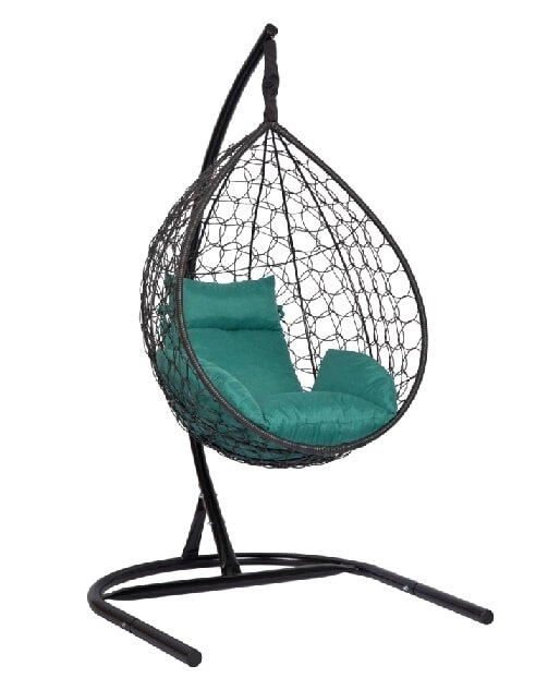 Подвесное кресло Скай 01 черный подушка зеленый ##от компании## Интернет-магазин «Hutki. by» - ##фото## 1