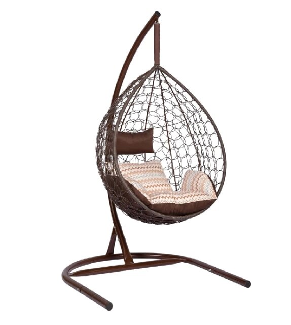 Подвесное кресло Скай 01 коричневый подушка зигзаг ##от компании## Интернет-магазин «Hutki. by» - ##фото## 1