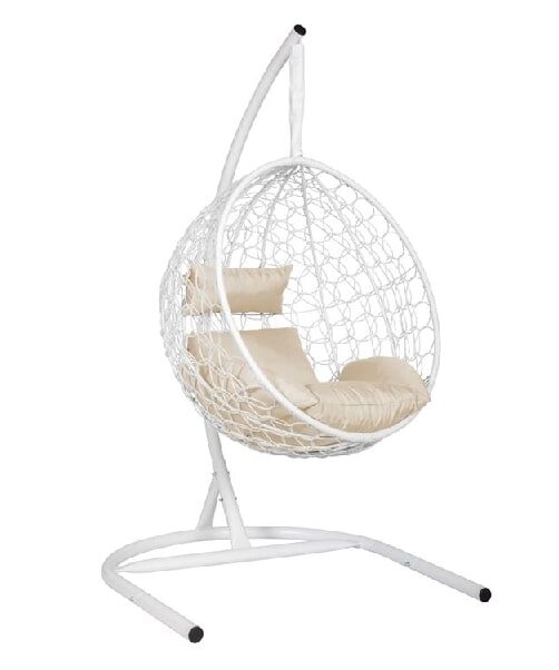 Подвесное кресло Скай 02 белый подушка бежевый ##от компании## Интернет-магазин «Hutki. by» - ##фото## 1