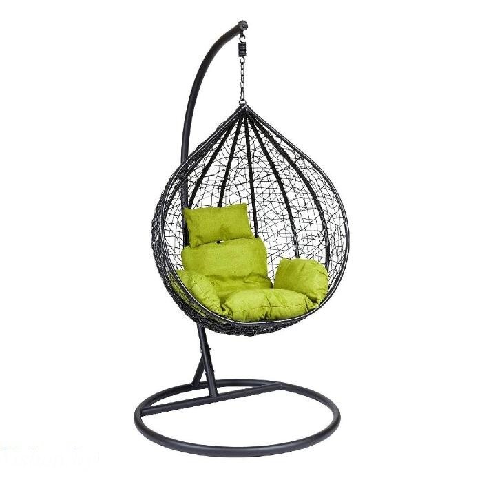 Подвесное кресло Z-03 (B) (цвет black, подушка green) от компании Интернет-магазин «Hutki. by» - фото 1