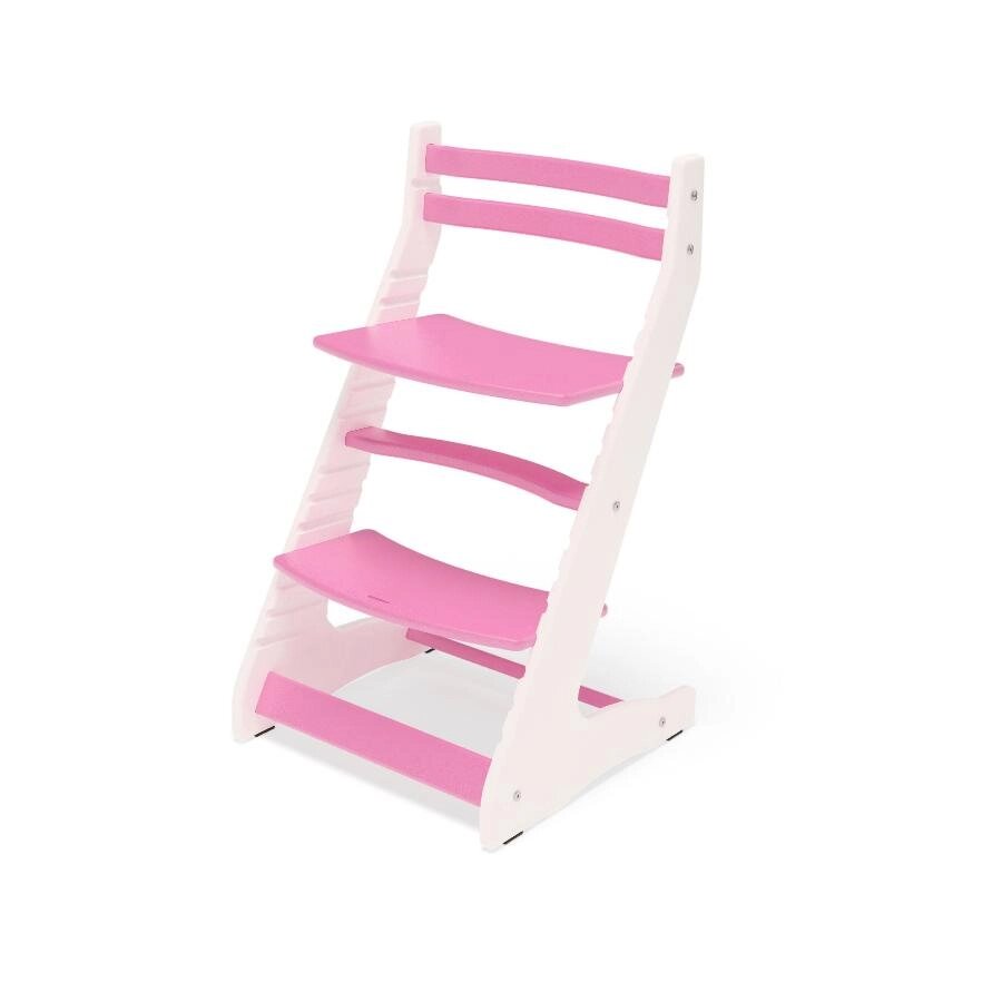 Растущий регулируемый стул Вырастайка Eco Prime белый розовый от компании Интернет-магазин «Hutki. by» - фото 1