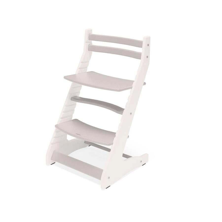Растущий регулируемый стул Вырастайка Eco Prime белый серый от компании Интернет-магазин «Hutki. by» - фото 1
