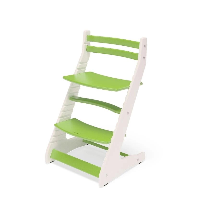 Растущий регулируемый стул Вырастайка Eco Prime белый зеленый от компании Интернет-магазин «Hutki. by» - фото 1