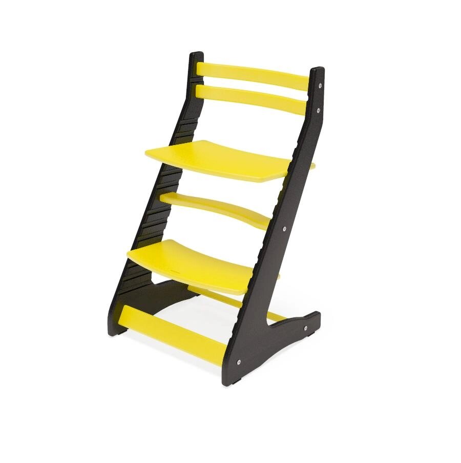 Растущий регулируемый стул Вырастайка Eco Prime черный желтый от компании Интернет-магазин «Hutki. by» - фото 1