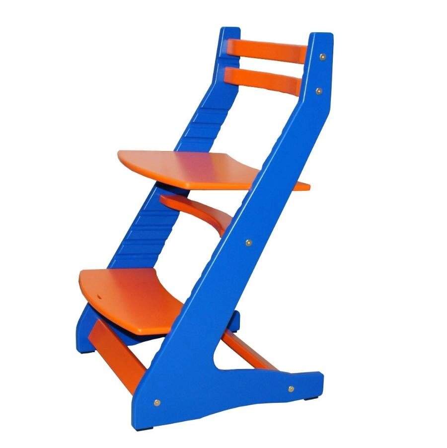 Растущий регулируемый стул Вырастайка Eco Prime синий оранжевый от компании Интернет-магазин «Hutki. by» - фото 1