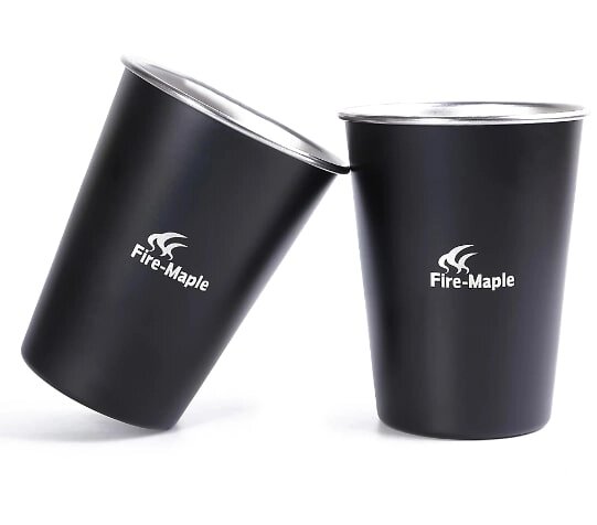 Стакан походный Fire-Maple Antarcti Cup 2шт черный от компании Интернет-магазин «Hutki. by» - фото 1