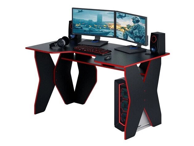 Стол игровой Форсаж-1 черный/красный от компании Интернет-магазин «Hutki. by» - фото 1