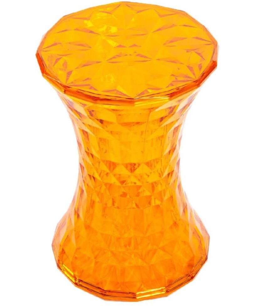 Стул-пуф Stone прозрачный оранжевый от компании Интернет-магазин «Hutki. by» - фото 1