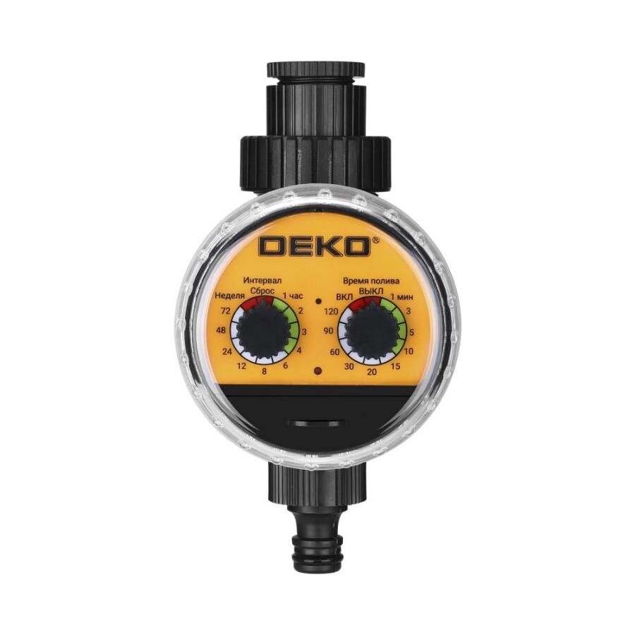 Таймер для полива электронный DEKO DKIT04 с шаровым механизмом меню на русском языке от компании Интернет-магазин «Hutki. by» - фото 1