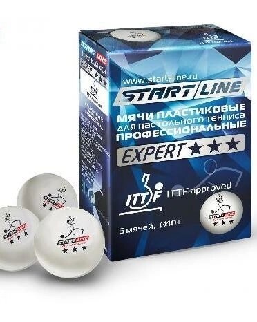 Теннисные мячи  START LINE  EXPERT 3*, 6 м от компании Интернет-магазин «Hutki. by» - фото 1