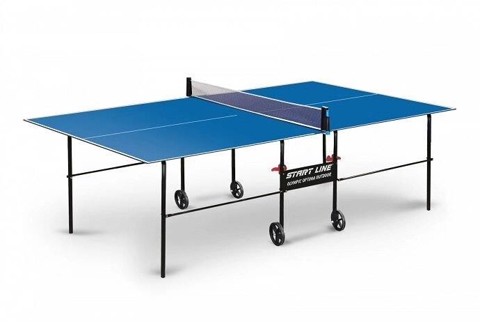 Теннисный стол Olympic Optima Outdoor blue от компании Интернет-магазин «Hutki. by» - фото 1
