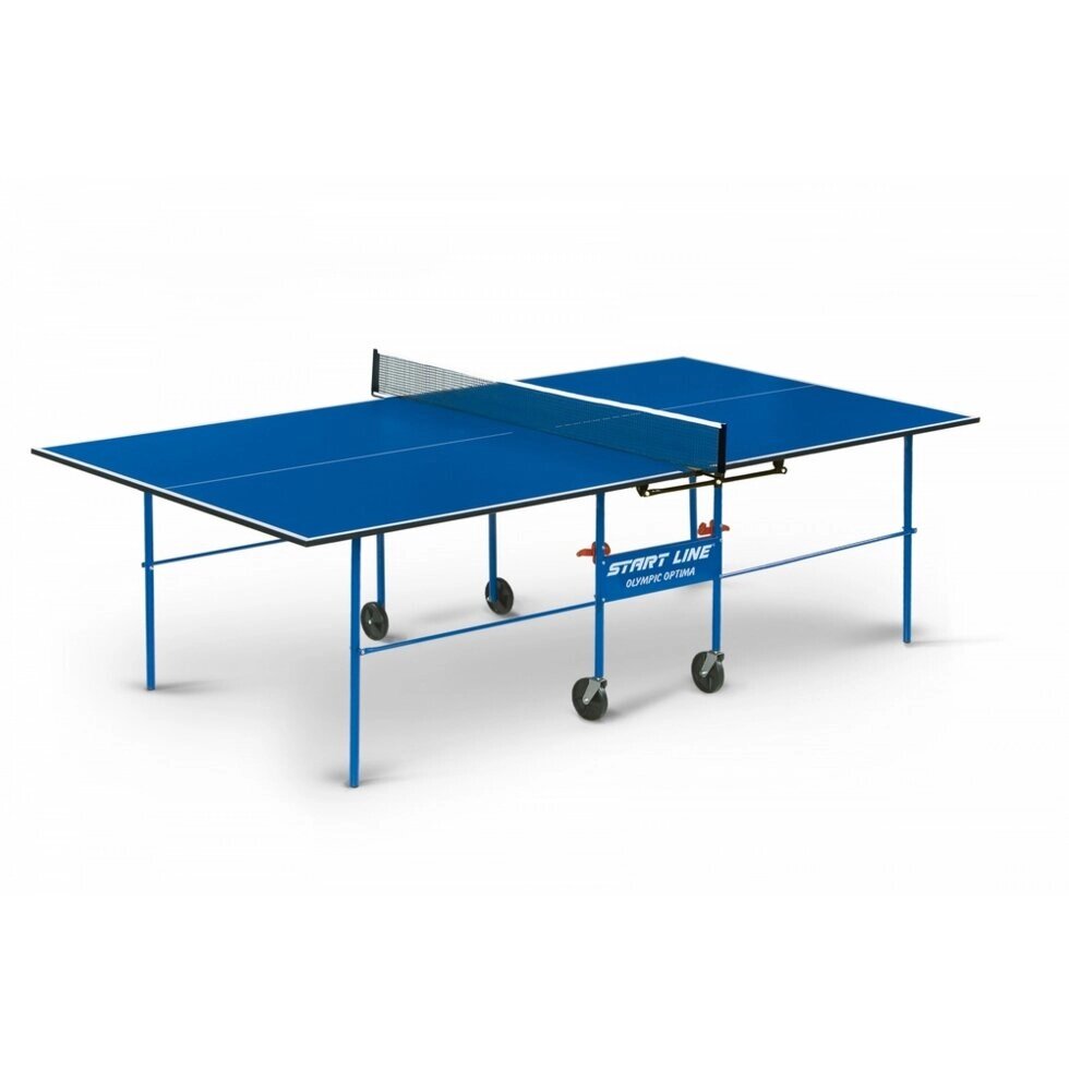 Теннисный стол START LINE OLYMPIC Optima с сеткой Blue от компании Интернет-магазин «Hutki. by» - фото 1
