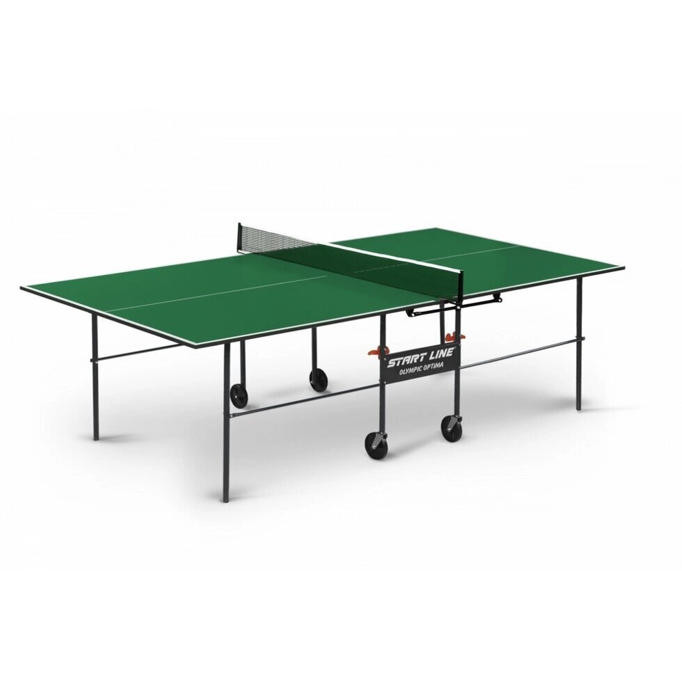 Теннисный стол START LINE OLYMPIC Optima с сеткой Green от компании Интернет-магазин «Hutki. by» - фото 1