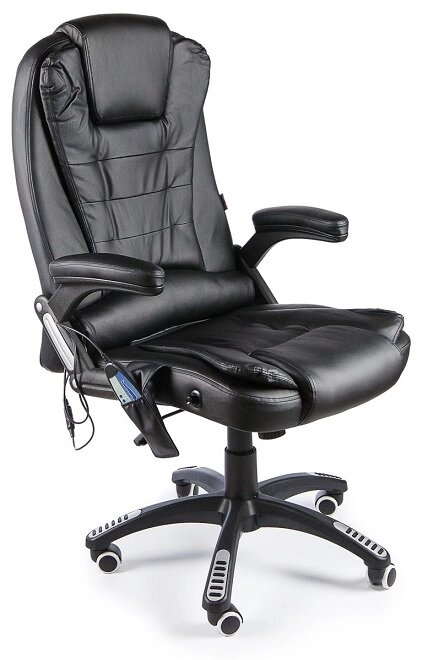 Вибромассажное кресло Calviano Veroni 54 черное с массажем от компании Интернет-магазин «Hutki. by» - фото 1