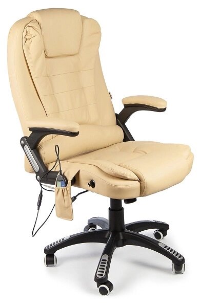 Вибромассажное кресло Calviano Veroni 55 бежевое с массажем от компании Интернет-магазин «Hutki. by» - фото 1