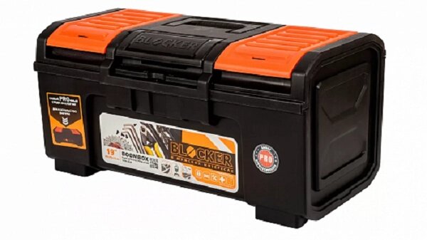 Ящик для инструментов Boombox 19 черный/оранжевый от компании Интернет-магазин «Hutki. by» - фото 1