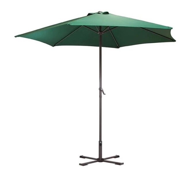 Зонт садовый ECOS GU-03 зеленый c подставкой от компании Интернет-магазин «Hutki. by» - фото 1