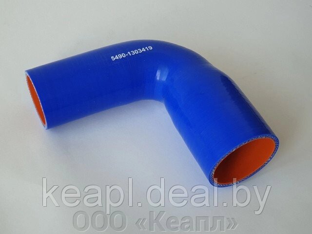 Патрубок силиконовый для КАМАЗ (d58/48, L60+75/150, угол 90) от компании ООО «Кеапл» - фото 1
