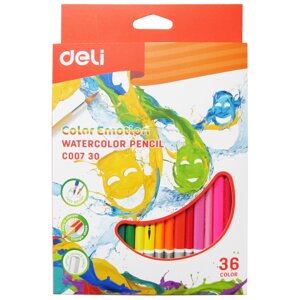 Акварельные карандаши Deli Color Emotion, 36 цветов C00730