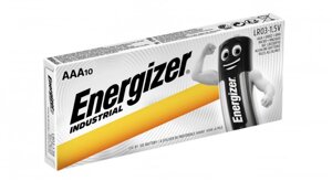 Батарейка Energizer "Industrial AAA/LR03" щелочные (алкалиновые ) упаковка 10 штук