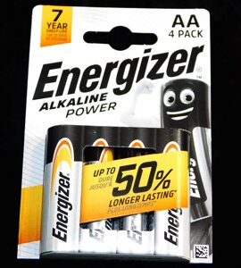 Батарейка energizer POWER AA 4 шт. в упаковке