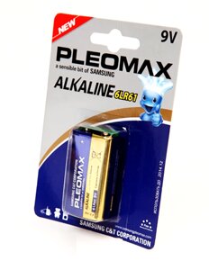 Батарейка Pleomax Samsung крона 9 V 6LR61 щелочная (alkaline)