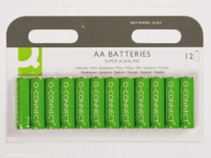 Батарейка R6 AА, Q-connect Super Alkaline. алкалиновые 12 шт. упаковка
