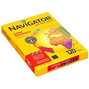 Бумага "Navigator Colour Doc" А4 250 листов 120 г/м2 белизна CIE 169%яркость ISO 112 %
