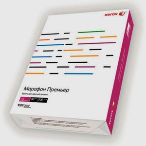 Бумага офисная марафон премьер а4,80 г/м2, класс A, 500 л. пачка