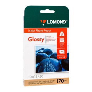 Фотобумага Lomond глянцевая для струйной фотопечати А6,50 л,170 г/м