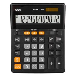 Калькулятор 12 разрядов, настольный, Deli М888