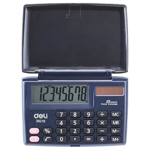 Калькулятор 8-разрядный карманный, Deli 39218