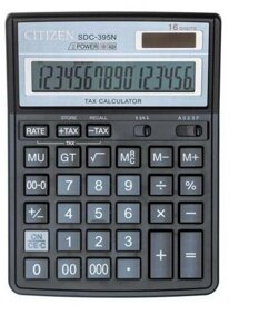 Калькулятор Citizen 16-ти разрядный SDC-395