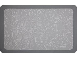 Коврик для ванной влаговпитывающий 50х80 см, серия DIATOMITE, grey abstract, PERFECTO LINEA