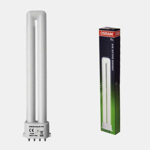 Лампа люминесцентная OSRAM DULUX S/E 11W/21-840, 11 Вт, U-образная, холодный белый свет, цоколь 2G7